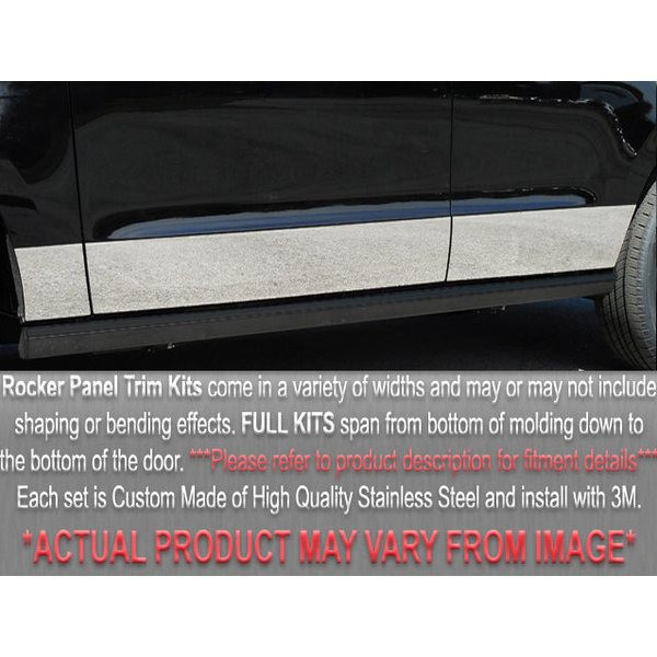 6pc Mirrored Chrome Pillar Post Set For BMW 3-Series E46 99-05 + Door Trim Covers