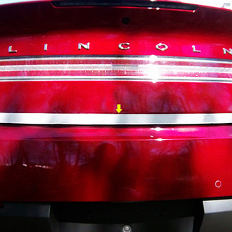 Stainless Steel Rear Deck Trunk Lid Trim Kit For 2013-2020 Lincoln MKZ | Chrome Accent, Easy 3M Adhesive Installation
