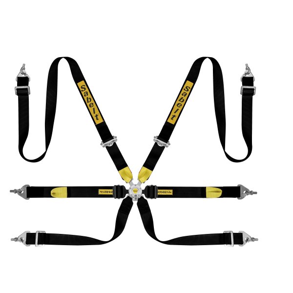  Sabelt® - Enduro Gold Series Seat Belt, Pull Down Lap Belts, Black