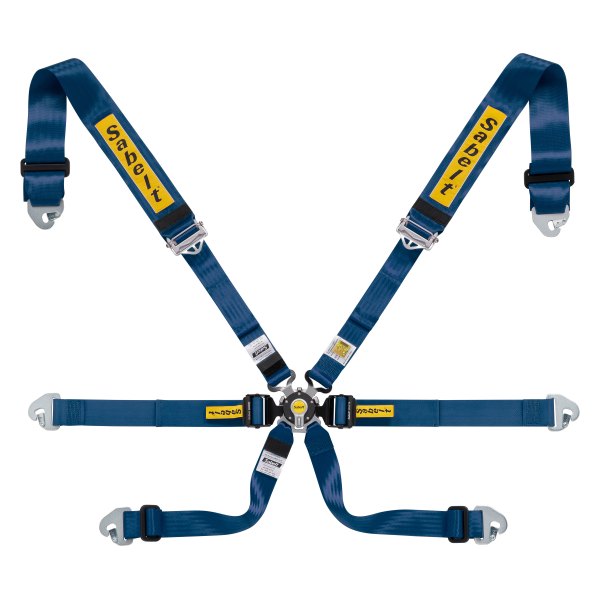 Sabelt® - Silver Saloon GT-Pro™ Seat Belts, Blue