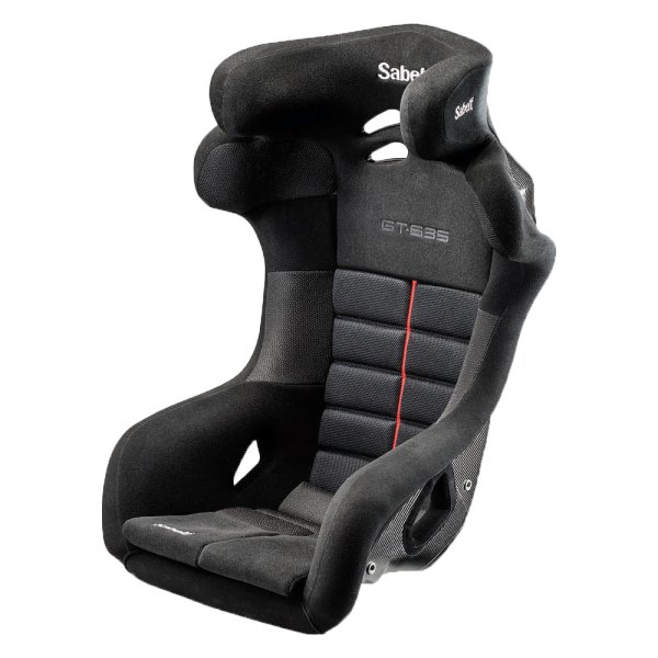  Sabelt® - GT-635 Series Black Racing Seat with Shell for Sliding System, L Size