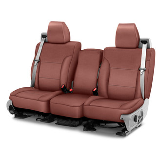 Saddleman® - Leatherette 2nd Row Brown Custom Seat Covers