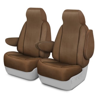 Saddleman® - Microsuede 1st Row Tan Custom Seat Covers