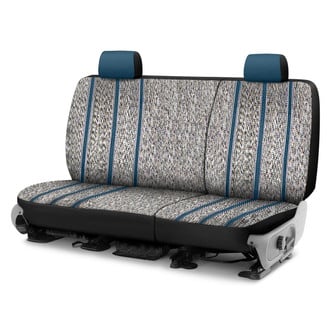 Saddleman® - Saddle Blanket 2nd Row Blue Custom Seat Covers