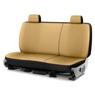 Saddleman® - Leatherette 1st Row Tan Custom Seat Covers