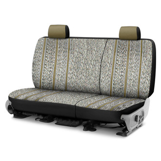 Saddleman® - Saddle Blanket 2nd Row Tan Custom Seat Covers
