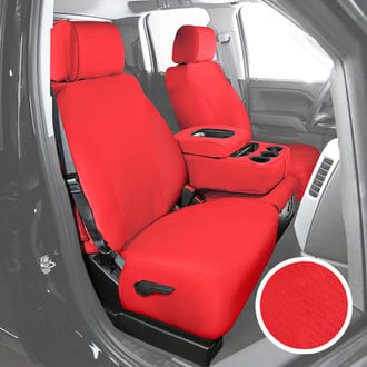 Saddleman® - NeoSupreme 1st Row Red Custom Seat Covers