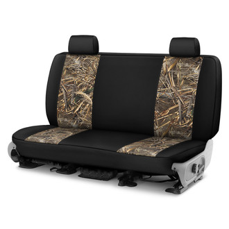 Saddleman® - Realtree™ Camo 3rd Row Max5 with Black Custom Seat Covers