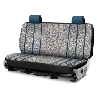 Saddleman® - Saddle Blanket 2nd Row Blue Custom Seat Covers