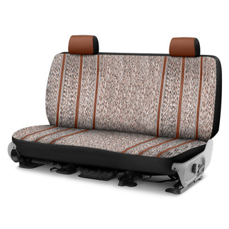 Saddleman® - Saddle Blanket 2nd Row Brown Custom Seat Covers