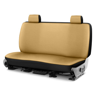 Saddleman® - Leatherette 2nd Row Tan Custom Seat Covers