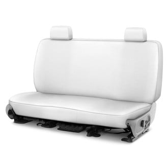 Saddleman® - Leatherette 1st or 2nd or 3rd Row White Custom Seat Covers