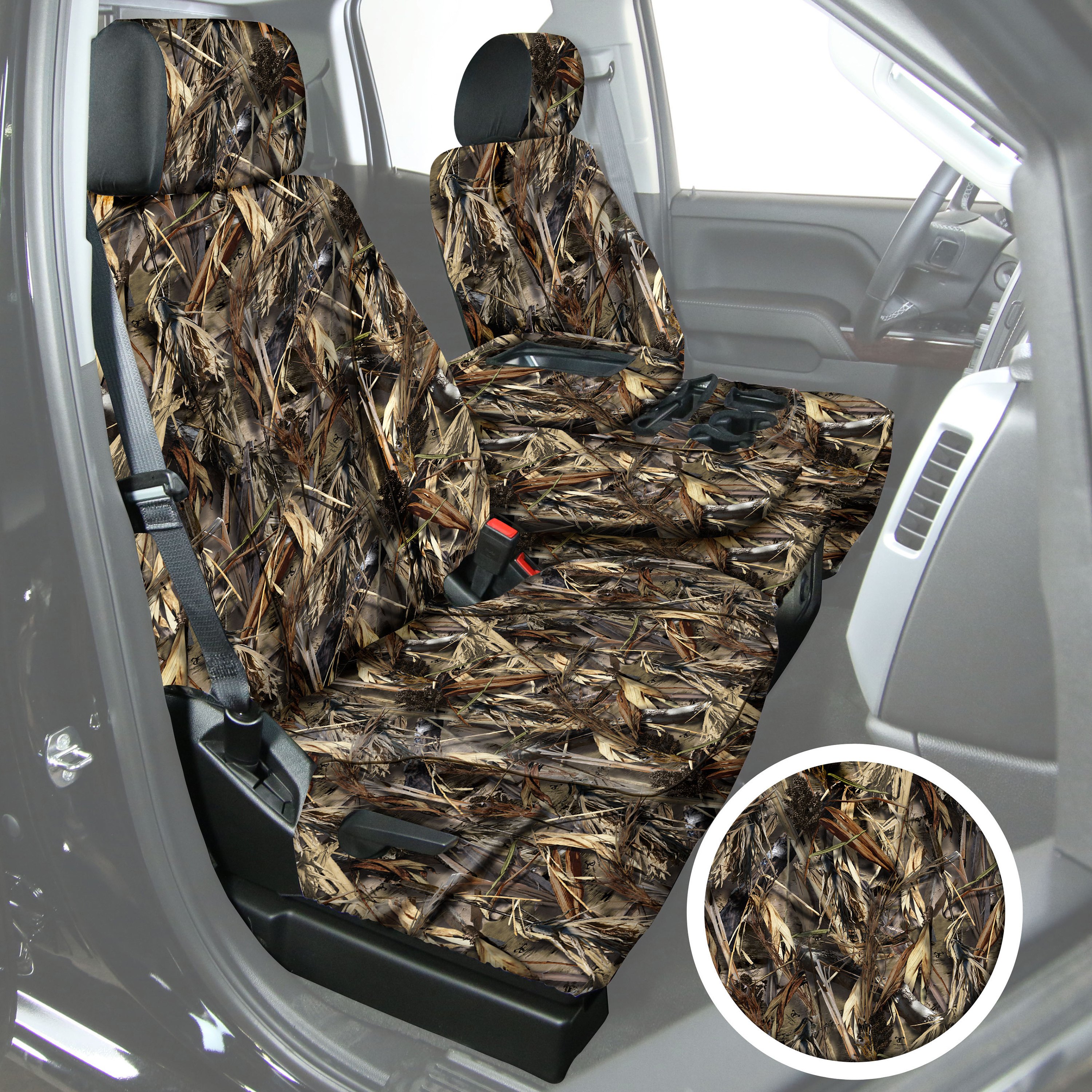 Saddleman Chevy Traverse Fwd 60 40 Split Bench Seat 2018 Truetimber Camo Covers - Seat Covers For 2018 Chevy Traverse Lt
