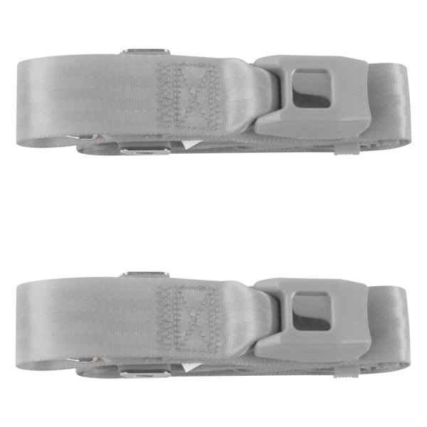 SafeTBoy® - 2-Point Standard Bucket Lap Seat Belts, Gray