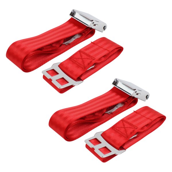 SafeTBoy® - 2-Point Airplane Buckle Lap Bucket Seat Belts, Red