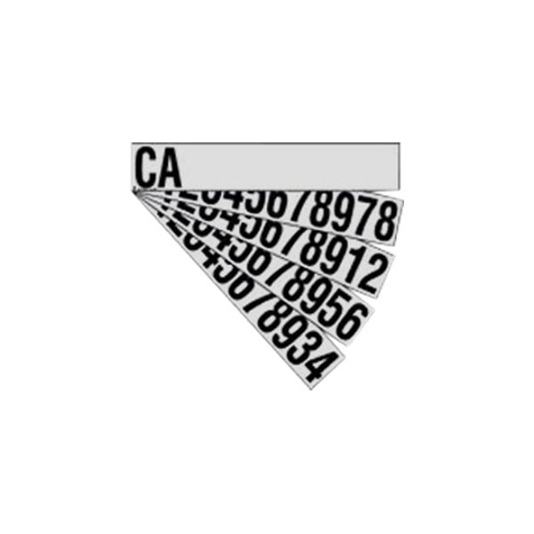 SafeTruck® - CA Truck Numbering Decal Set