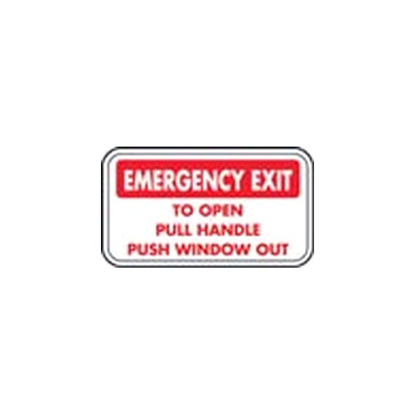 SafeTruck® - "Emergency Exit" 2.25" x 4" Decal