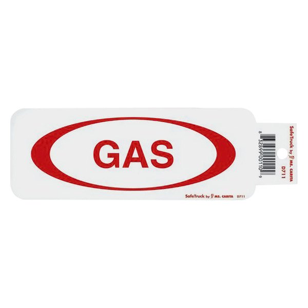 SafeTruck® - "Gas" 2.25" x 6" Decal