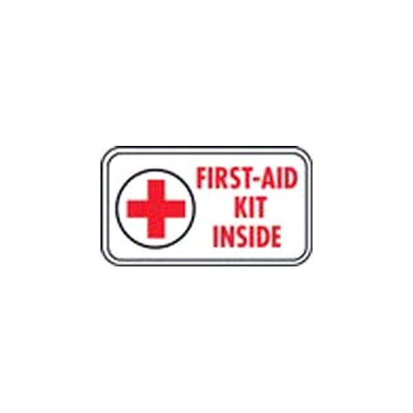 SafeTruck® - "First Aid Kit" 2.25" x 4" Decal