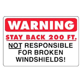 SafeTruck® - "Stay Back 200 FT." 11.75" x 17.25" Decal