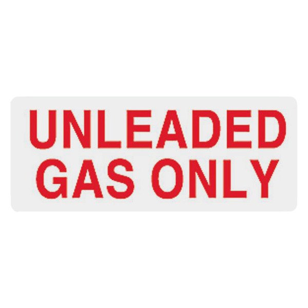 SafeTruck® - "Unleaded Gas Only" 2.25" x 6" Decal