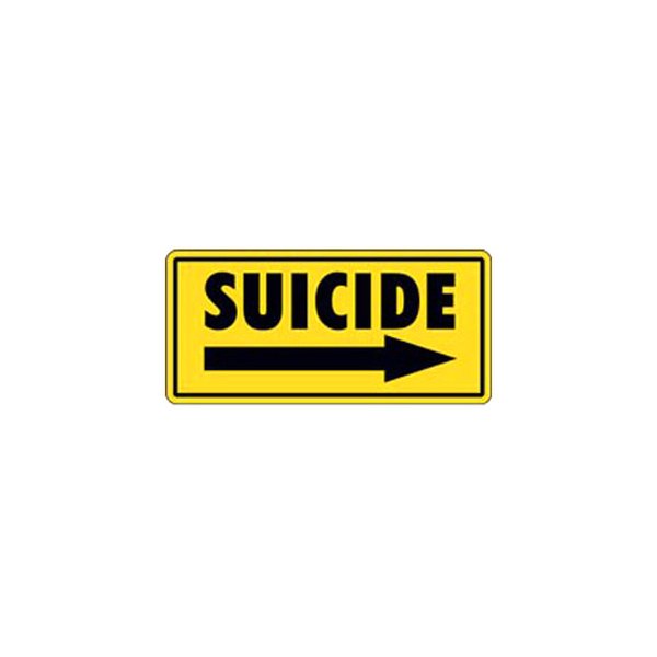 SafeTruck® - "Suicide" 8.5" x 18" Decal