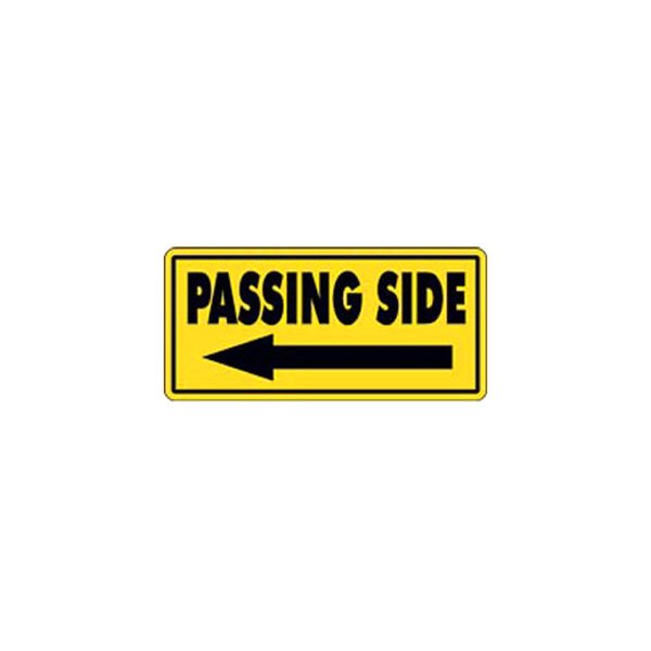 SafeTruck® - "Passing Side" 8.5" x 18" Decal