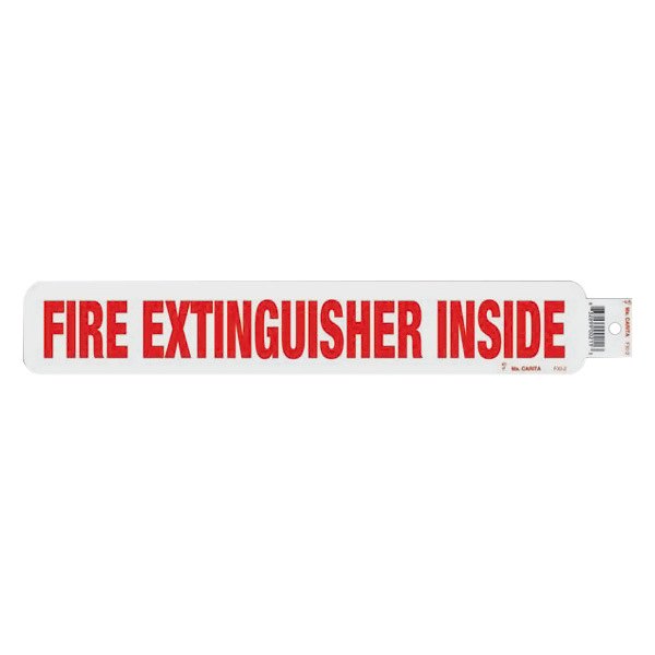 SafeTruck® - "Fire Extinguisher Inside" 2" x 12" Decal