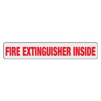 SafeTruck® - "Fire Extinguisher Inside" 2" x 12" Decal