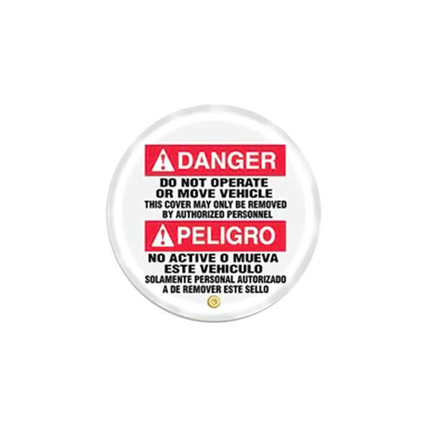 SafeTruck® - "Danger: Do Not Operate or Move Vehicle" Wheel Cover