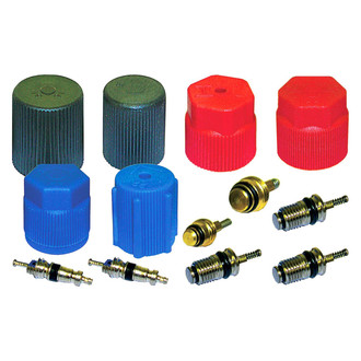 Santech® - A/C System Valve Core and Cap Kit