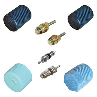 Santech® - A/C System Valve Core and Cap Kit
