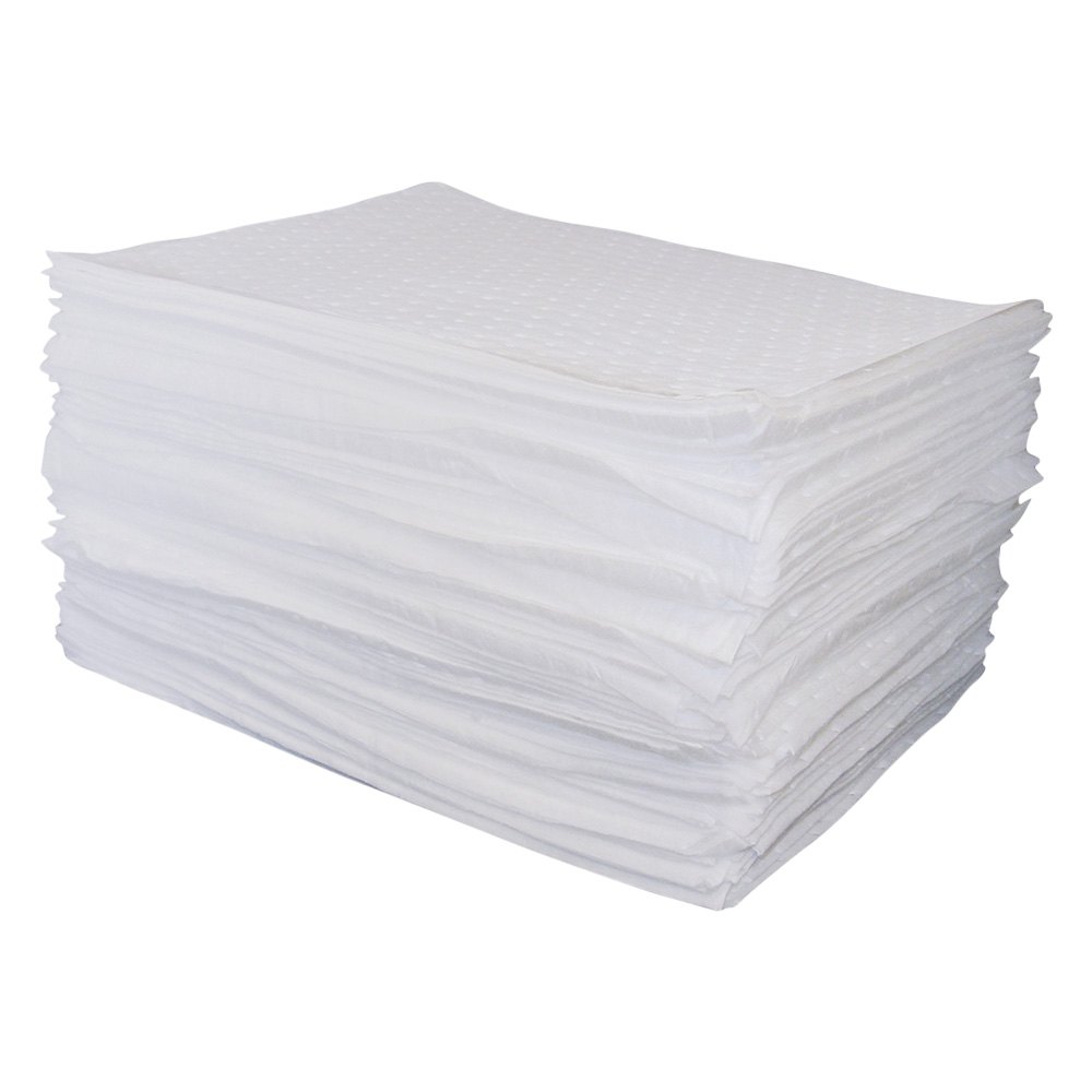 100-Pack SAS Safety 7710 Super Absorbent Spill Oil Pad 