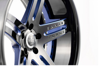 Black with Blue Accents
