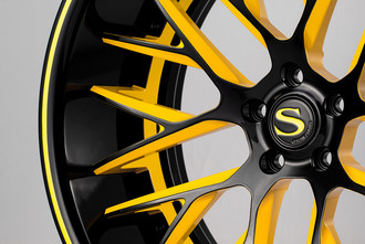 Black with Yellow Accents