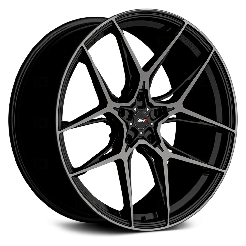 SAVINI® SV-F5 Wheels - Gloss Black with Double Dark Tint Rims