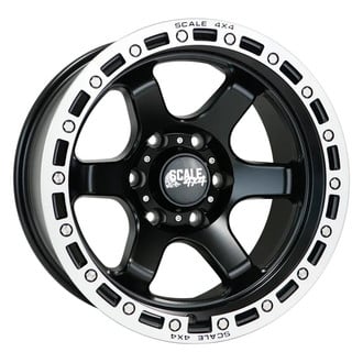 SCALE 4X4® - S03 Matte Black with Machined Beadlock