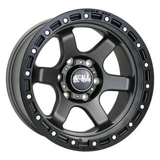 SCALE 4X4® - S03 Matte Gunmetal with Black Beadlock