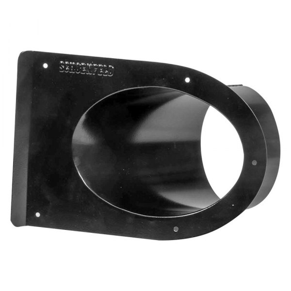 Schoenfeld Headers® - 45 Degree Single Black Powder Coated Exhaust Tailpipe Saver