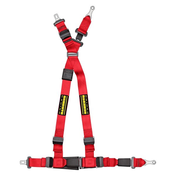 Schroth® - QuickFit™ Red Passenger Side Harness Set with Racing Patch