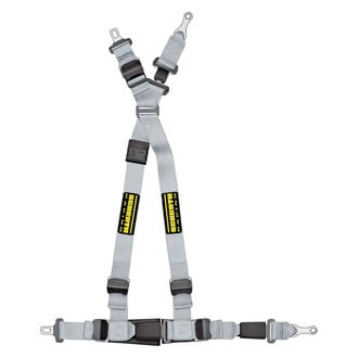 Schroth® - QuickFit™ Silver Passenger Side Harness Set with Racing Patch