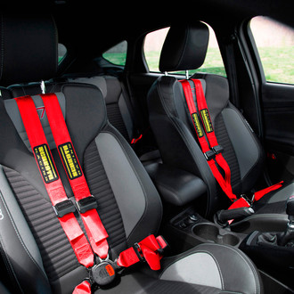 Schroth® - QuickFit PRO Passenger Side With Racing Patch, Red