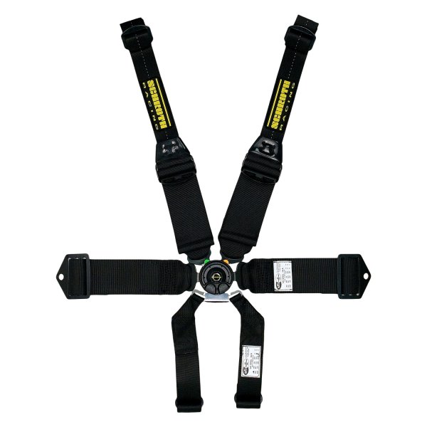 Schroth® - SFI 16.5™ Profi III™ 3" Standard 6-Point Black Harness Set without Adjuster