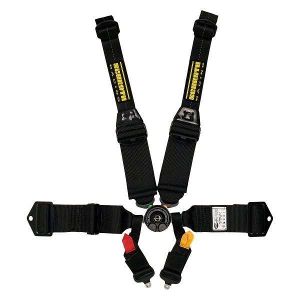 Schroth® - SFI 16.5™ Hybrid III™ 2"/3" Double Hans 6-Point Black Harness Set without Adjuster