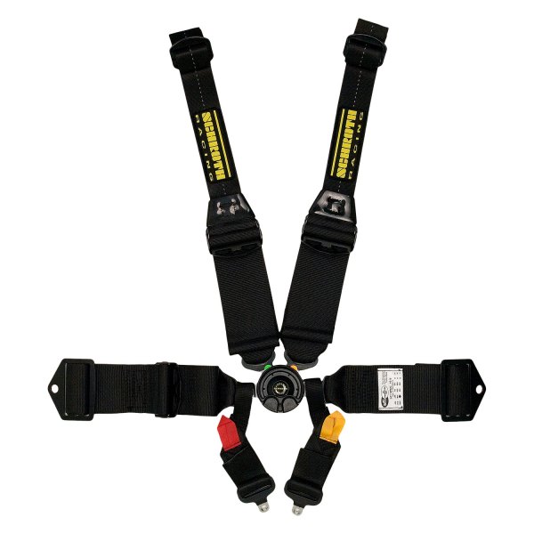 Schroth® - SFI 16.5™ Hybrid III™ 2"/3" Double Hans Pull-up 6-Point Black Harness Set