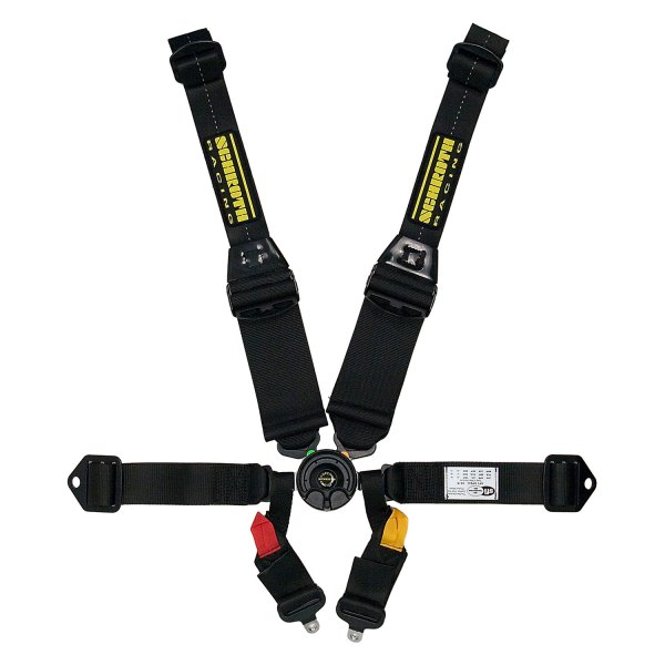 Schroth® - SFI 16.5™ Hybrid II™ 2"/3" Double 6-Point Black Harness Set without Adjuster