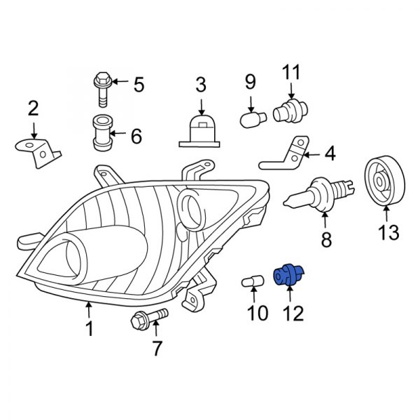 Parking Light Bulb Socket