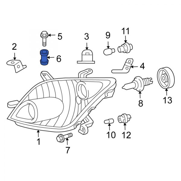 Headlight Mounting Nut