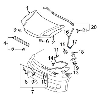 Scion OE - Hood Prop Rod Grommet