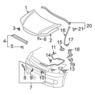 Scion OE - Hood Insulation Pad Clip